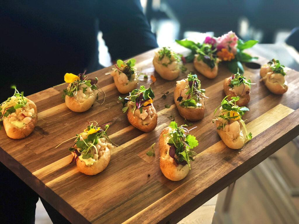 appetizers served by park city elite private chefs